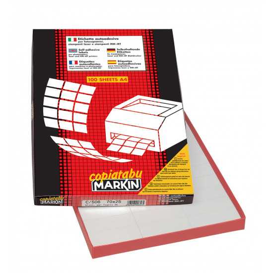 ETICHETTE MARKIN coprenti