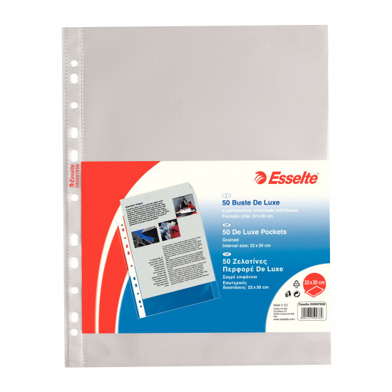 100 Buste Forate Q-Connect A4 - 50 Micron, Superficie A Buccia D'Arancia - Foto 11