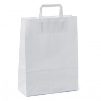 Shopper in carta bianca piattina