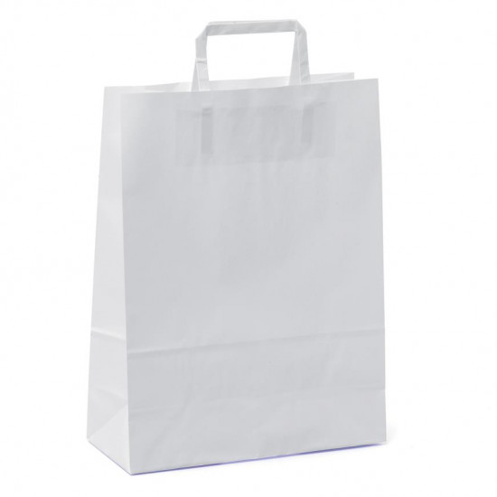 Shopper in carta bianca piattina