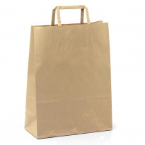 Shopper in carta avana piattina