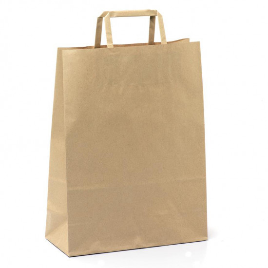 Shopper in carta avana piattina