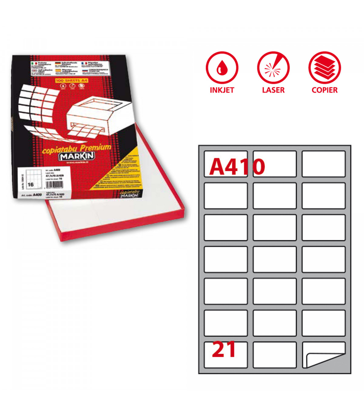 Carta Etichette Lucida High Tack A4 (100 Fogli) | Adesivo Hotmelt Per - Foto 11