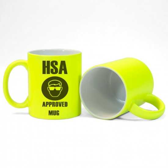 TAZZA FLUORESCENTE GIALLA