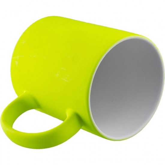 TAZZA FLUORESCENTE GIALLA