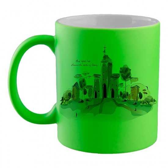 TAZZA FLUORESCENTE VERDE