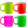TAZZA FLUORESCENTE FUCSIA