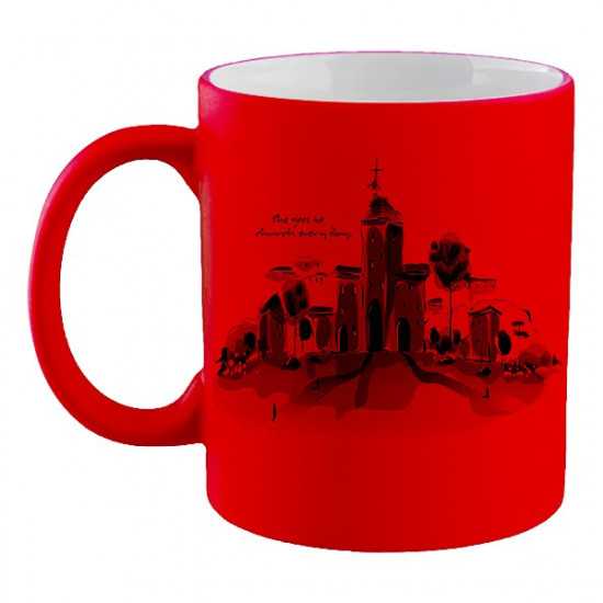 TAZZA FLUORESCENTE ROSSO