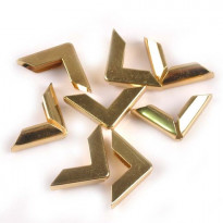 Angoli metallici per libri 16x16 oro