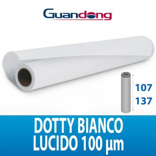 Guandong Dotty PVC Bianco Lucido