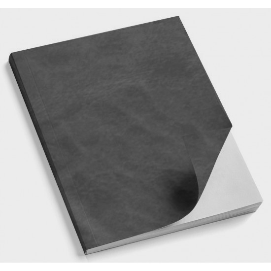 Copertina morbida Antique Nero in similpelle effetto anticato con venature visibili