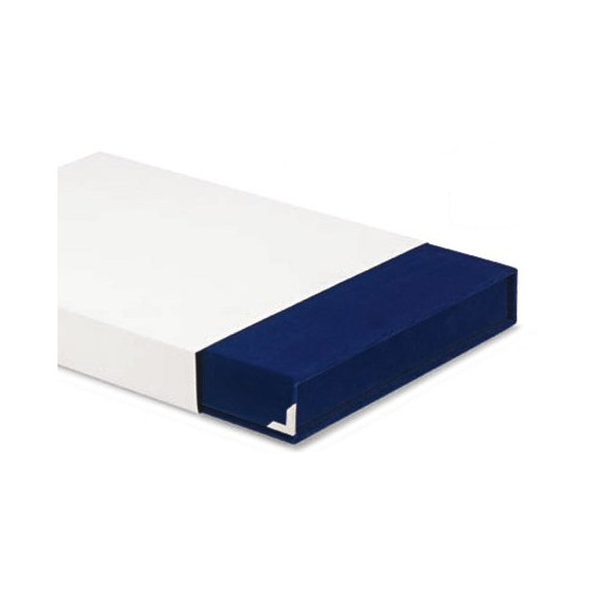 Astuccio porta targhe in velluto blu