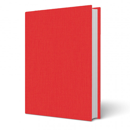 Copertina tesi rigida Sirio Rosso effetto tessuto telato