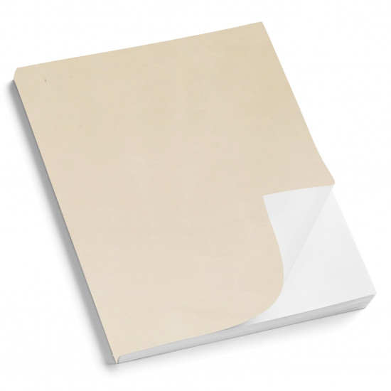 Copertina morbida Perla Avorio in similpelle liscia satinata effetto marmorizzato