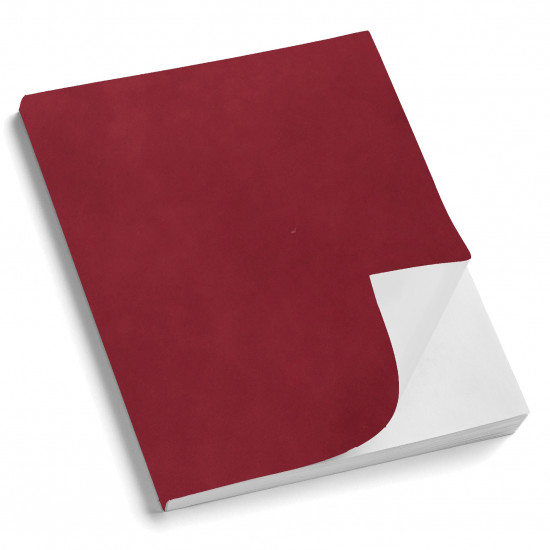 Copertina morbida Perla Rosso in similpelle liscia satinata effetto marmorizzato