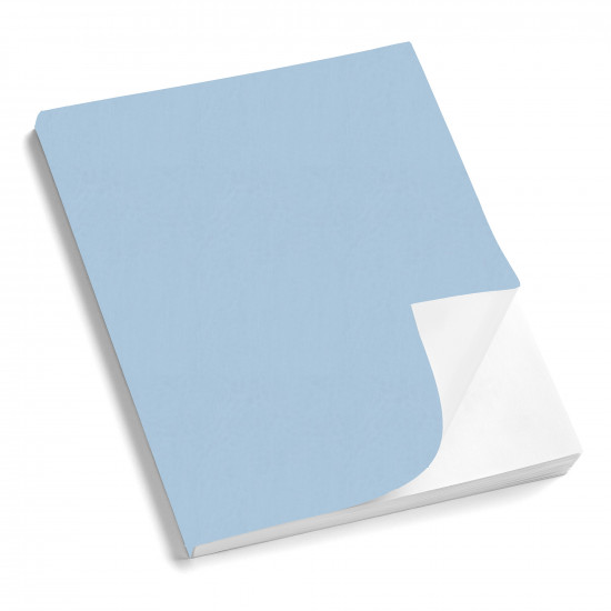 Copertina morbida Panama Celeste in similpelle satinata leggermente marcata