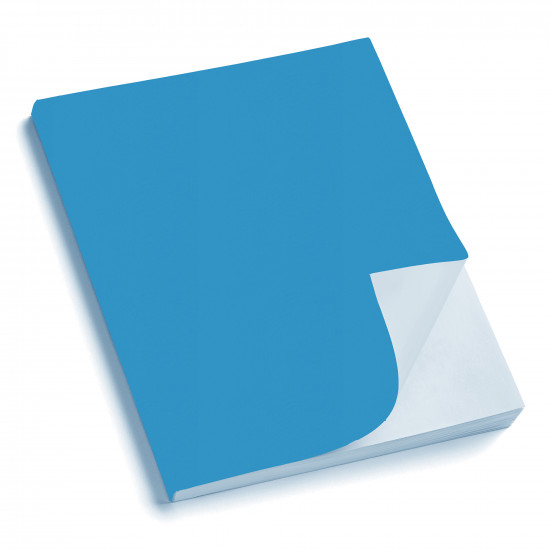 Copertina morbida Panama Azzurro in similpelle satinata leggermente marcata