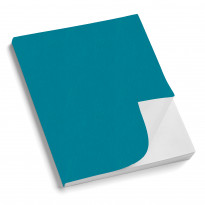 Copertina morbida Panama Turchese in similpelle satinata leggermente marcata