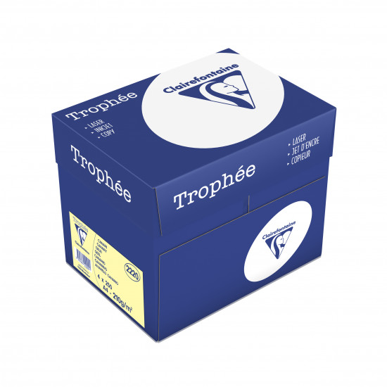 Scatola A4 carta Clairefontaine Trophée Canarino 210 g/m² 2220