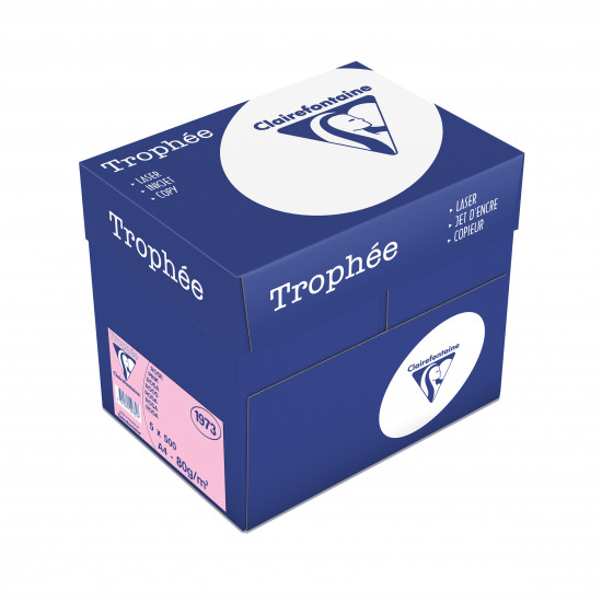 Scatola A4 carta Clairefontaine Trophée Rosa 80 g/m²
 1973