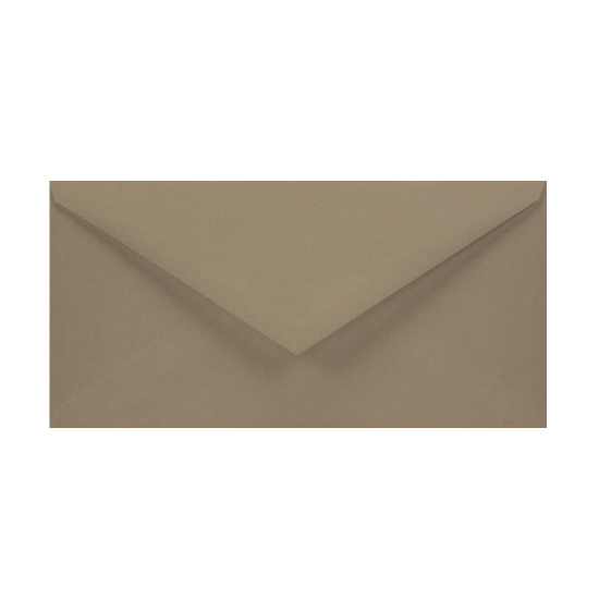 Buste in carta Fedrigoni Woodstock Noce 11x22 cm