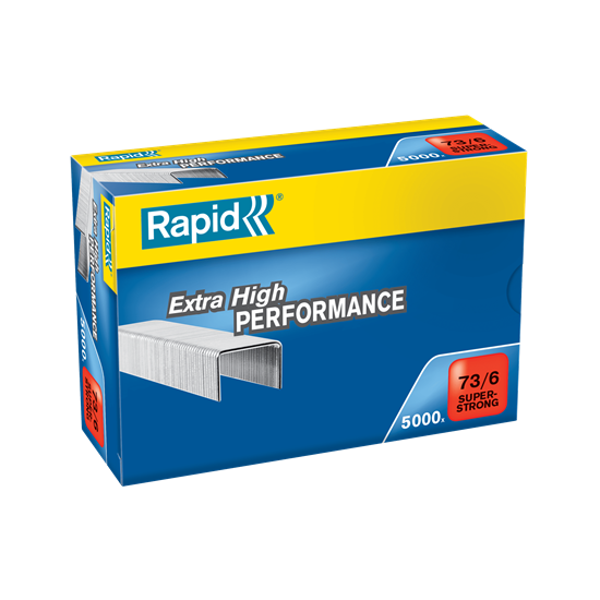 Punti Rapid Super Strong - 73/6 - acciaio zincato - metallo - Rapid - conf. 5000 pezzi