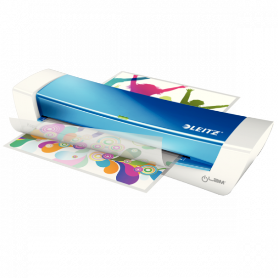 Plastificatrice A4 - Leitz ILam HomeOffice - blu metal