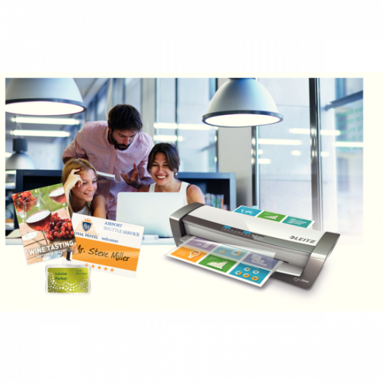 Plastificatrice A3 - Leitz ILam Office Pro - Argento - 4 rulli