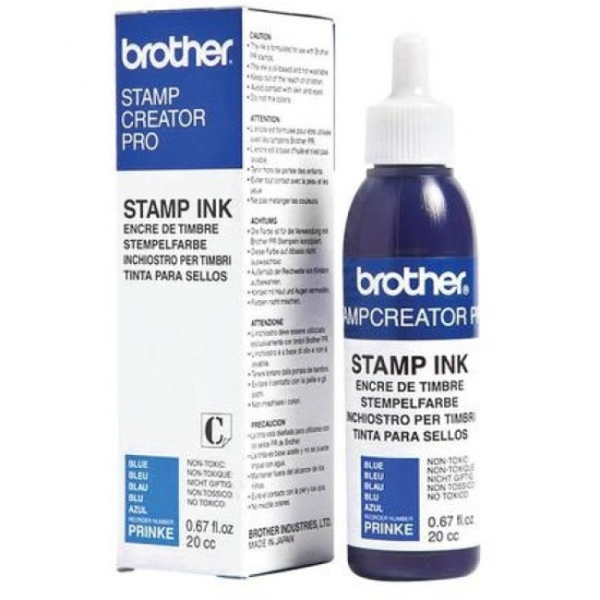 inchiostro per timbri brother blu PRINKE