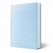 Copertina tesi rigida Panama Celeste finitura satinata marcata