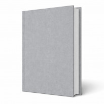 Copertina tesi rigida Athena Argento metallizzata effetto tessuto