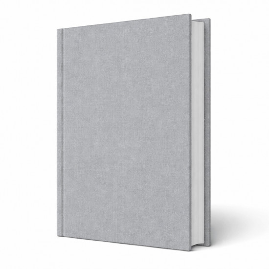 Copertina tesi rigida Athena Argento metallizzata effetto tessuto