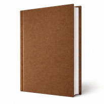 Copertina tesi rigida Athena Bronzo metallizzata effetto tessuto