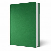 Copertina tesi rigida Athena Verde effetto tessuto