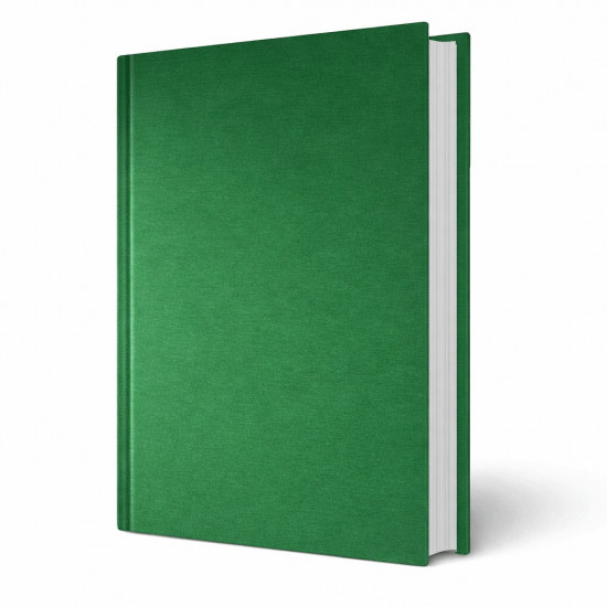 Copertina tesi rigida Athena Verde effetto tessuto
