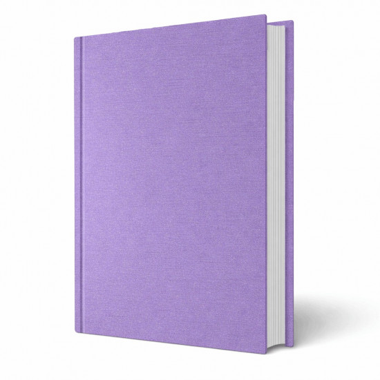 Copertina tesi rigida Athena Lavanda effetto tessuto