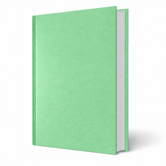 Copertina tesi rigida Athena Menta effetto tessuto