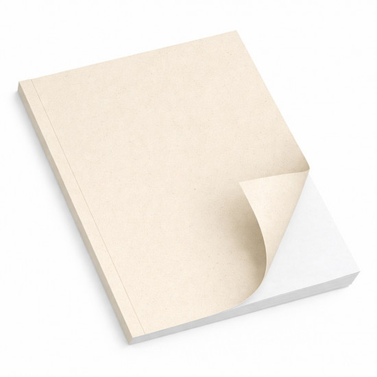 Copertine stese in cartoncino Favini Crush Agrumi avorio chiaro con micro-puntini naturali 250 g