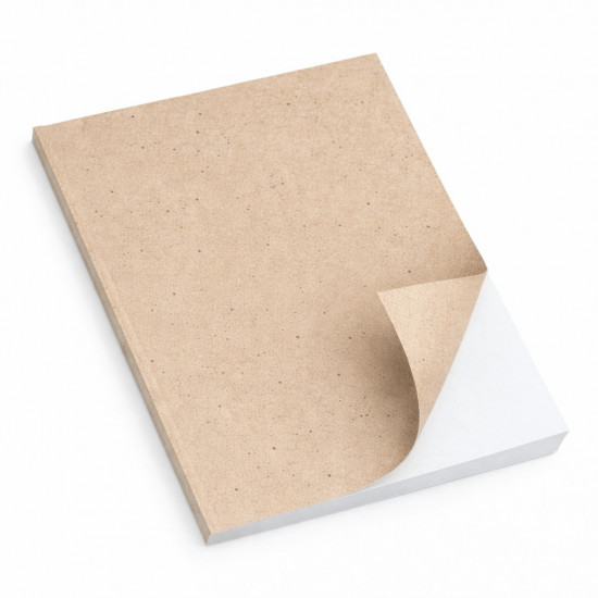 Copertine stese in cartoncino Favini Crush Cacao marrone tenue con puntini naturali in fibra di cacao 250 g