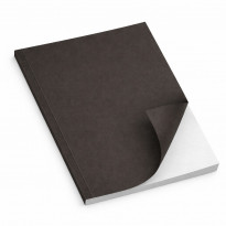 Copertine morbide Terra Pitch in cartoncino Fedrigoni Materica marrone scuro naturale