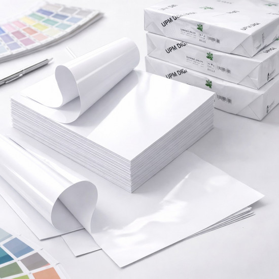Carta UPM Digi Finesse Gloss patinata lucida per stampa digitale professionale