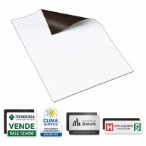 Magnetico stampabile in poliestere Guandong - Foglio in PET bianco con retro magnetico, formato SRA3