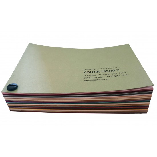 Campionario buste 12×18 Colori Trend – selezione colori e materiali
