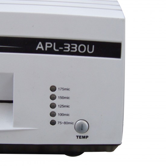 Comandi e spie luminose della plastificatrice Royal Sovereign APL-330U