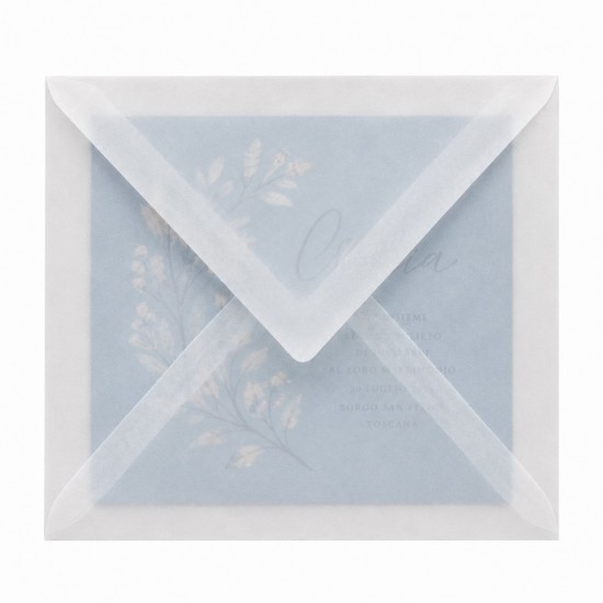 Buste Trasparenti 15,3×15,3 cm Traslucent Extra White - Taglio a Punta