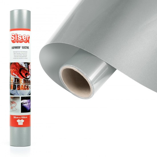 Siser PS Film EasyWeed Electric Argento E0021 vinile termoadesivo perlescente
