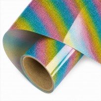 Siser Twinkle Rainbow TW0090 vinile termoadesivo glitterato multicolore