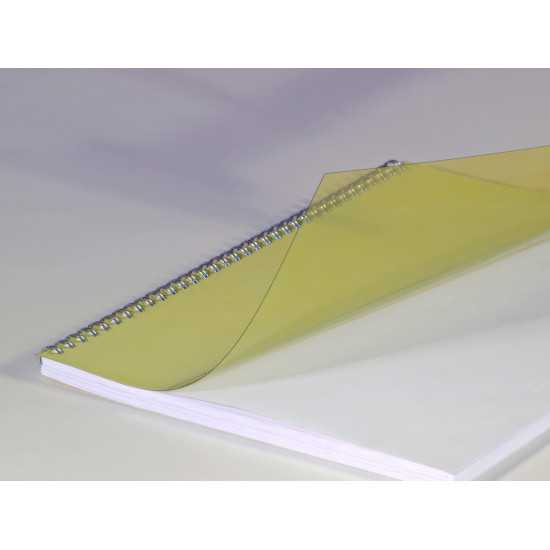 Copertine in PVC trasparente colorato Crystal Color Giallo A4
