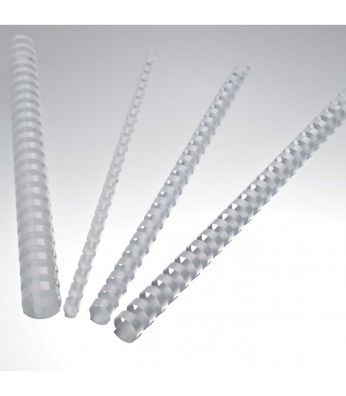Dorsi plastici per rilegatura a 21 anelli - colore bianco - Immagine Srl