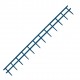 Pettini Velobind a 12 punte Blu